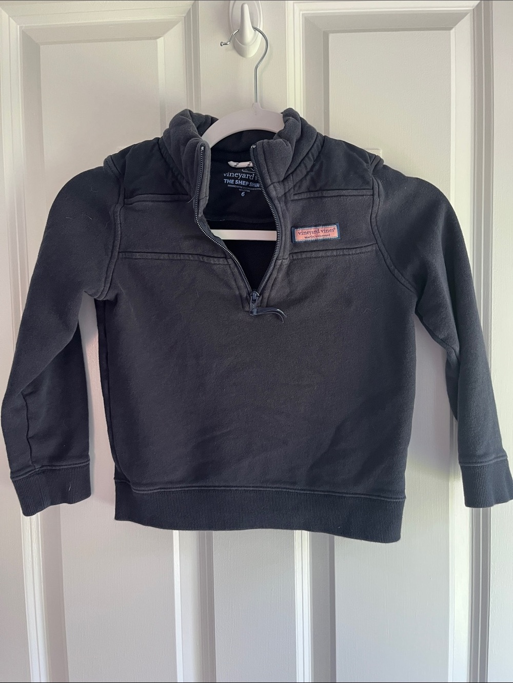 Vineyard Vines Kids Navy Blue Quarter-Zip Shep Pullover